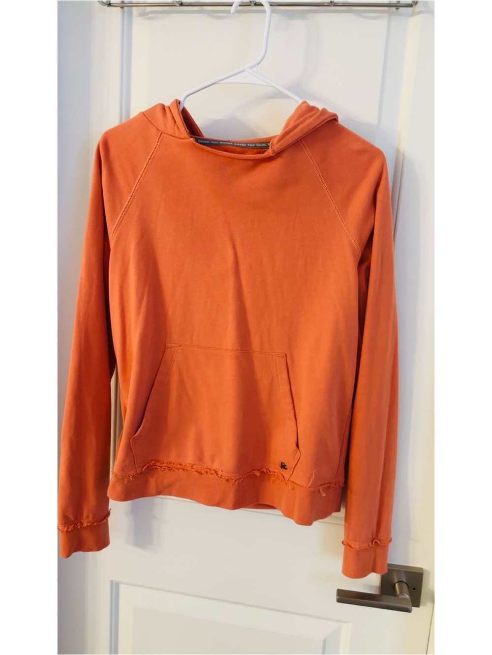 AMPERSAND AVE Rust Orange Hooded Pullover